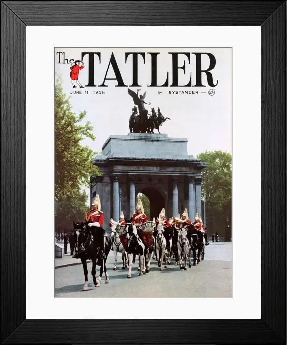 Framed Print : Tatler front cover, Horse Guards, 1958 Framed Print : Tatler front cover, Horse Guards, 1958