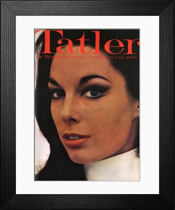 Framed Print : Tatler front cover, 1963 featuring Tracy Reed