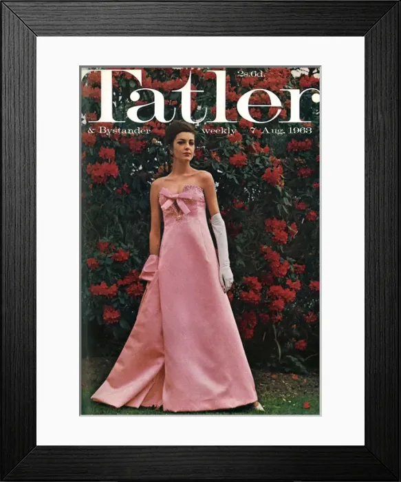 Framed Print : Tatler front cover, 1963 - Christian Dior dress Framed Print : Tatler front cover, 1963 - Christian Dior dress