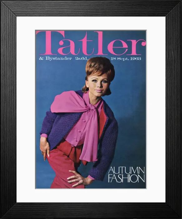 Framed Print : Tatler front cover, Autumn Fashion 1963 Framed Print : Tatler front cover, Autumn Fashion 1963