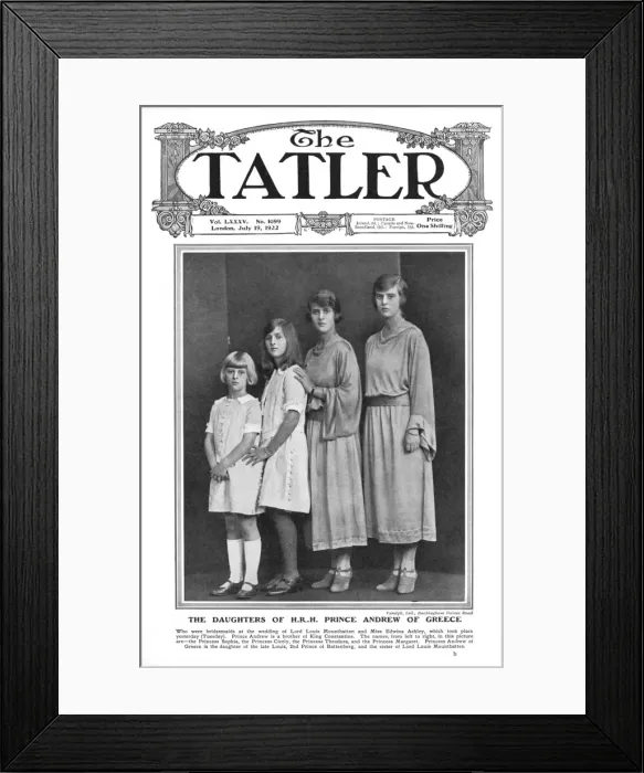 Framed Print : Prince Philips four sisters, 1922 Framed Print : Prince Philips four sisters, 1922
