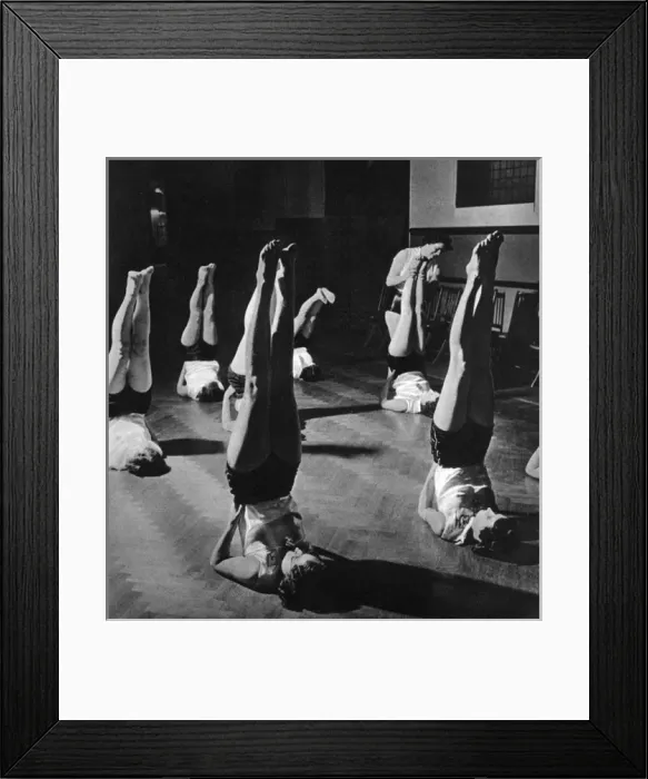 Framed Print : The Womens League of Health & Beauty exercise classes, 1938 Framed Print : The Womens League of Health & Beauty exercise classes, 1938