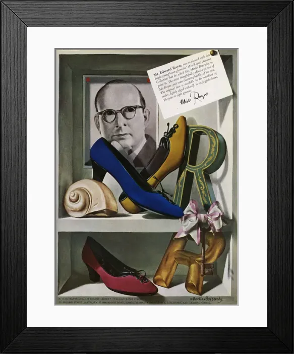 Framed Print : Rayne shoes advertisement, 1964 Framed Print : Rayne shoes advertisement, 1964