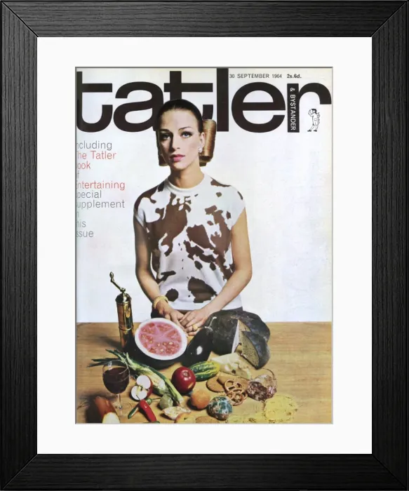 Framed Print : Tatler front cover, Entertaining issue, 1964 Framed Print : Tatler front cover, Entertaining issue, 1964