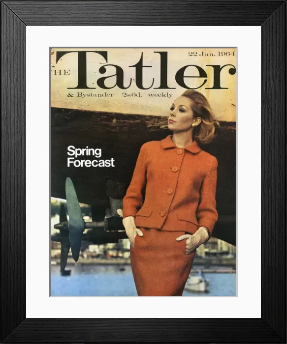 Framed Print : Tatler front cover, January 1964