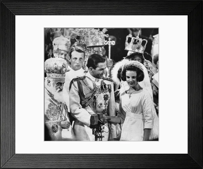 Framed Print : Marriage of King Constantine of the Hellenes & Princess Anne Framed Print : Marriage of King Constantine of the Hellenes & Princess Anne