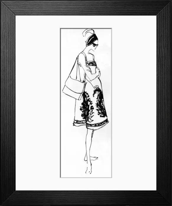 Framed Print : Maternity fashion, 1963 Framed Print : Maternity fashion, 1963