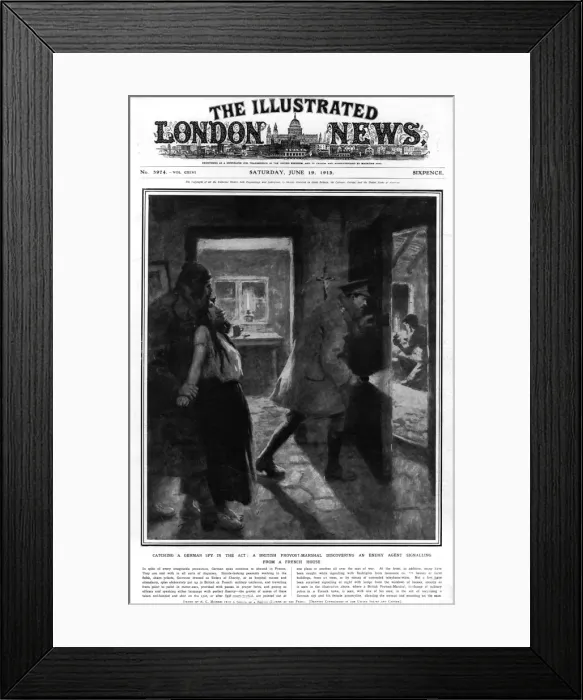 Framed Print : Catching a German spy Framed Print : Catching a German spy