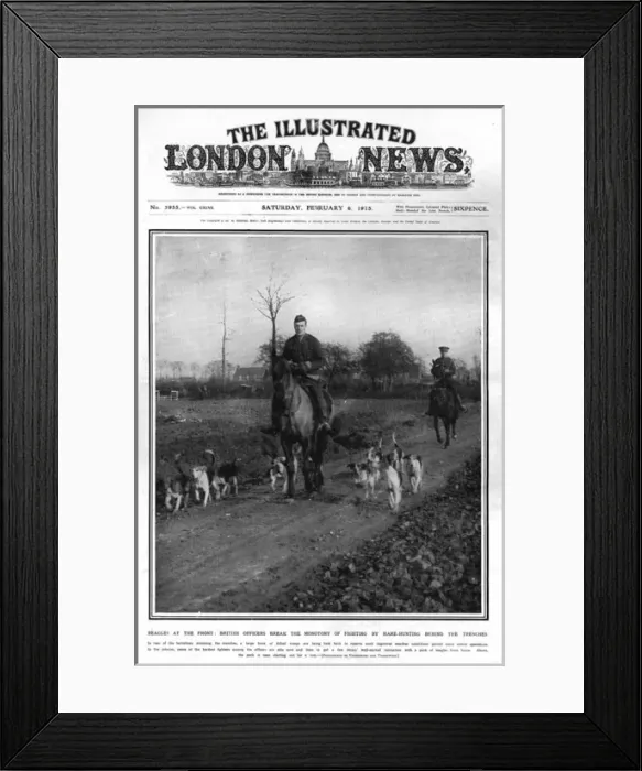 Framed Print : Beagles at the Front Framed Print : Beagles at the Front