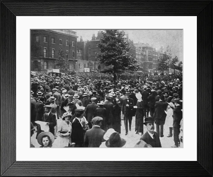 Framed Print : London crowd near Parliament Framed Print : London crowd near Parliament