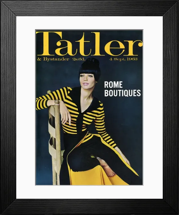 Framed Print : Tatler front cover, Rome Boutiques, 1963 Framed Print : Tatler front cover, Rome Boutiques, 1963