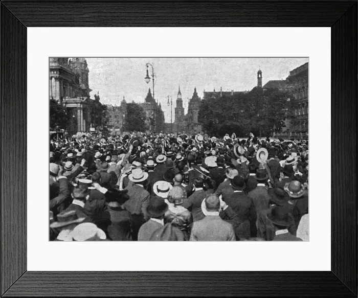 Framed Print : Kaiser Wilhelm II cheered