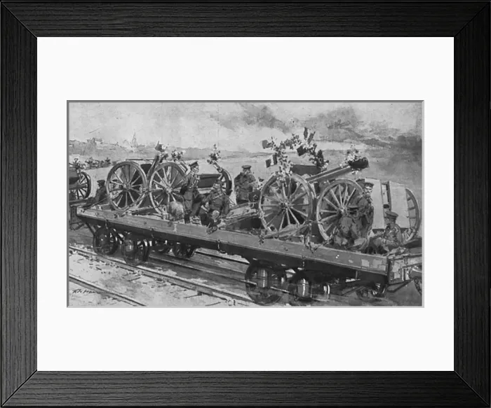 Framed Print : BEF Artillery decorated Framed Print : BEF Artillery decorated