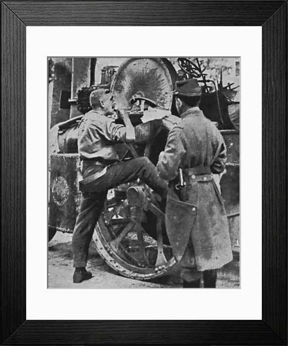 Framed Print : British and French soldiers Framed Print : British and French soldiers