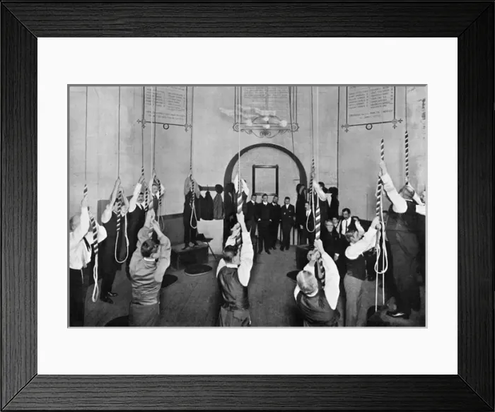 Framed Print : The bell ringers of St Pauls Cathedral, 1903 Framed Print : The bell ringers of St Pauls Cathedral, 1903
