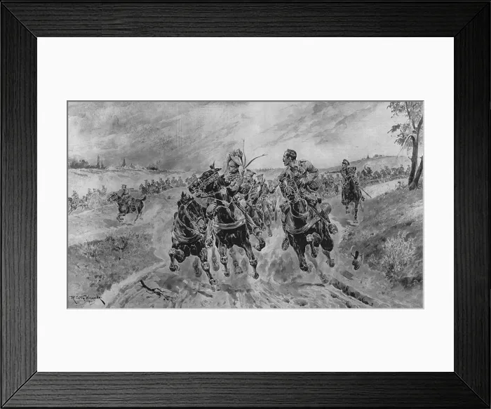 Framed Print : Galloping to Mons Framed Print : Galloping to Mons