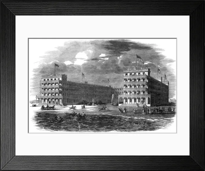 Framed Print : Mount Vernon Hotel at Cape May, New Jersey Framed Print : Mount Vernon Hotel at Cape May, New Jersey