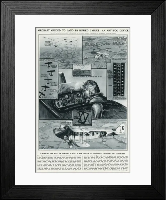 Framed Print : Aircraft Anti-Fog Device by G H Davis Framed Print : Aircraft Anti-Fog Device by G H Davis