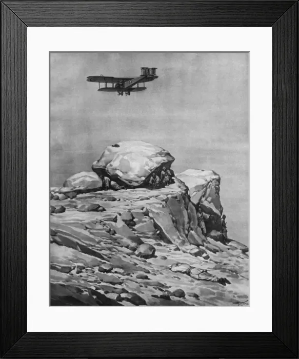 Framed Print : Aeroplane raid over Afganistan, 1919 Framed Print : Aeroplane raid over Afganistan, 1919