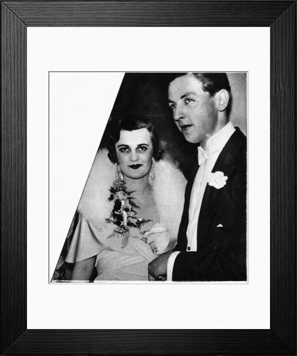 Framed Print : Sir Robert Throckmorton and Miss Margaret Whigham