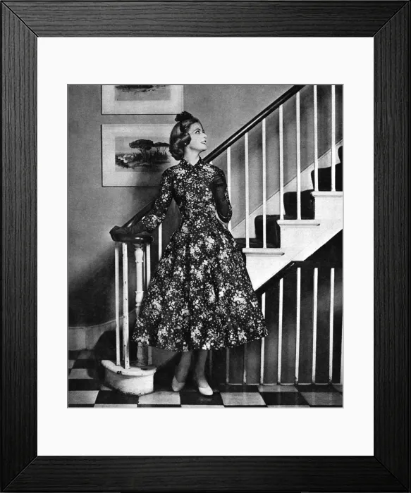 Framed Print : A Presentation Party Dress, 1957 Framed Print : A Presentation Party Dress, 1957
