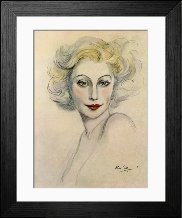 Framed Print : Frances Day by Olive Snell