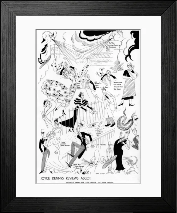 Framed Print : Joyce Dennys reviews Ascot Framed Print : Joyce Dennys reviews Ascot
