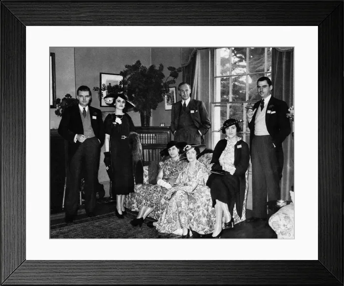 Framed Print : Mrs & Mrs Sweeny at an Ascot House Party