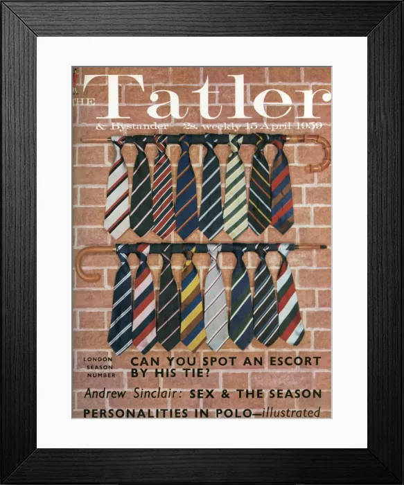 Framed Print : The Tatler front cover, London Season Number - old school ti