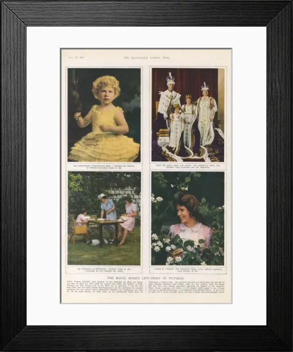 Framed Print : Princess Elizabeths life-story in pictures Framed Print : Princess Elizabeths life-story in pictures
