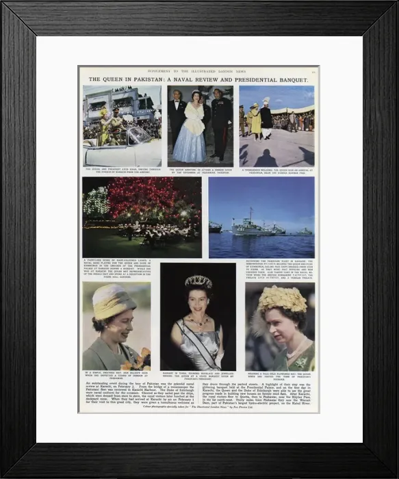 Framed Print : The Queen in Pakistan during her royal tour Framed Print : The Queen in Pakistan during her royal tour