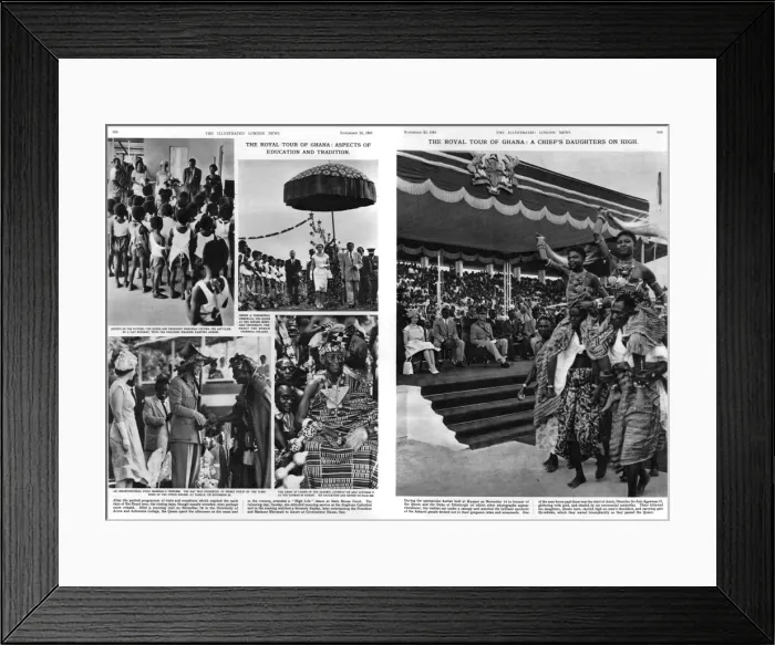 Framed Print : The royal tour of Ghana Framed Print : The royal tour of Ghana