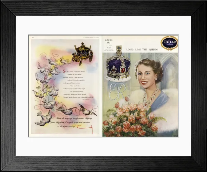 Framed Print : Celebrating the coronation of Queen Elizabeth II Framed Print : Celebrating the coronation of Queen Elizabeth II