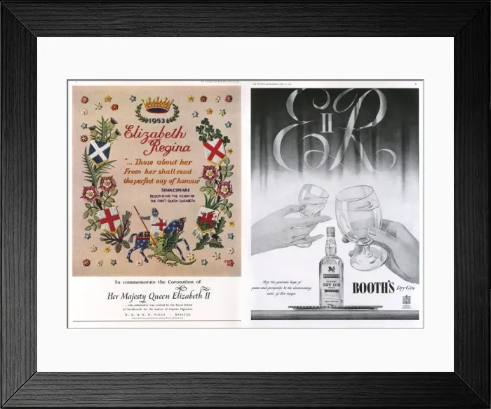 Framed Print : Adverts and messages commemorating the coronation Framed Print : Adverts and messages commemorating the coronation