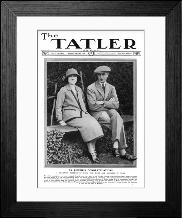 Framed Print : The Duke and Duchess of York: An Empires Congratulations Framed Print : The Duke and Duchess of York: An Empires Congratulations