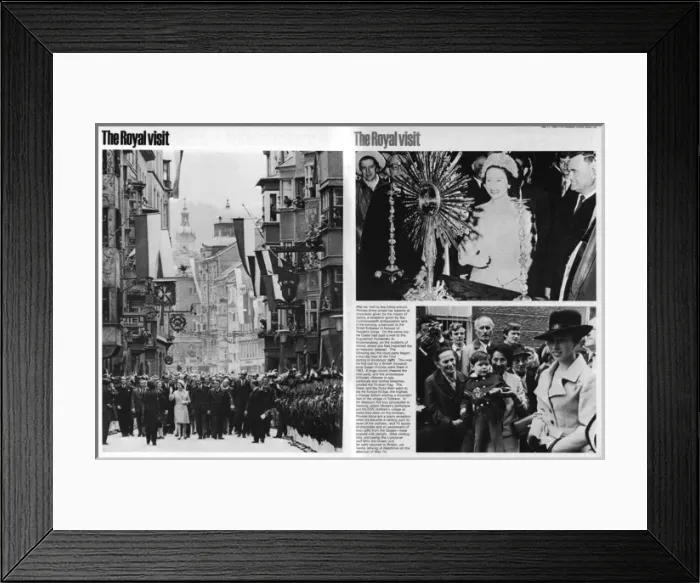 Framed Print : Royal visit to Austria Framed Print : Royal visit to Austria