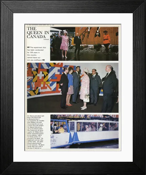 Framed Print : Queen Elizabeth II in Canada Framed Print : Queen Elizabeth II in Canada