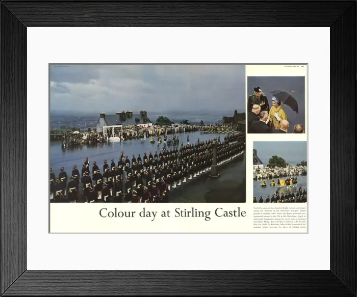 Framed Print : The Queen and Prince Philip at Stirling Castle Framed Print : The Queen and Prince Philip at Stirling Castle