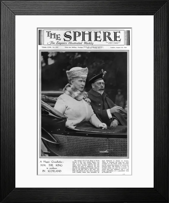 Framed Print : The King and Queen in Scotland Framed Print : The King and Queen in Scotland