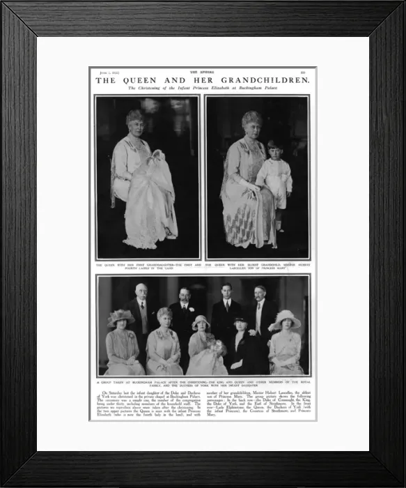 Framed Print : Queen Mary and her grandchildren Framed Print : Queen Mary and her grandchildren