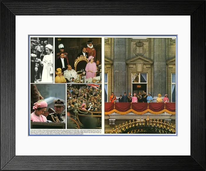 Framed Print : Celebrating the Silver Jubilee of Queen Elizabeth II