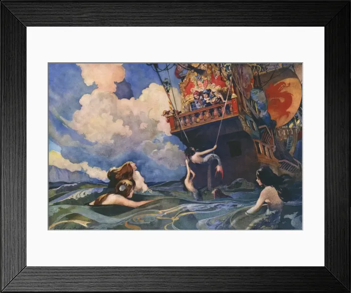 Framed Print : The Flotsam & Jetsam of the Sea by Charles Robinson Framed Print : The Flotsam & Jetsam of the Sea by Charles Robinson
