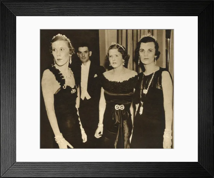 Framed Print : Society ladies at the Jewels of Empire Ball Framed Print : Society ladies at the Jewels of Empire Ball