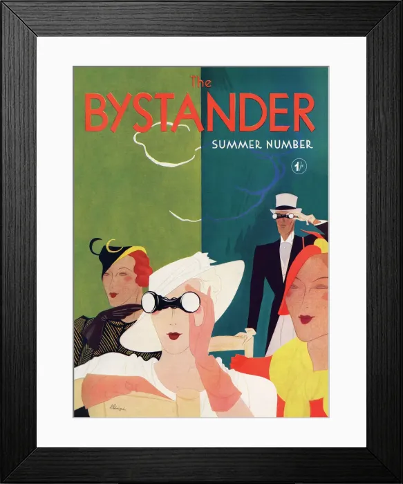 Framed Print : Bystander front cover - Summer Number 1933 Framed Print : Bystander front cover - Summer Number 1933
