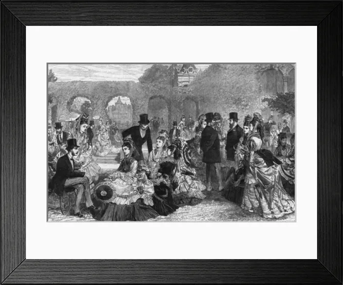 Framed Print : A Garden Party at Holland House Framed Print : A Garden Party at Holland House