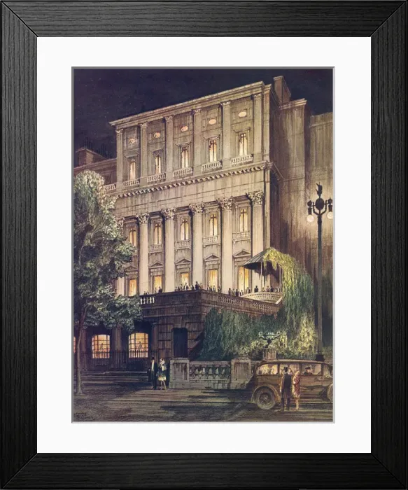 Framed Print : The Gala of the Ton, Carlton House Terrace during the Season
