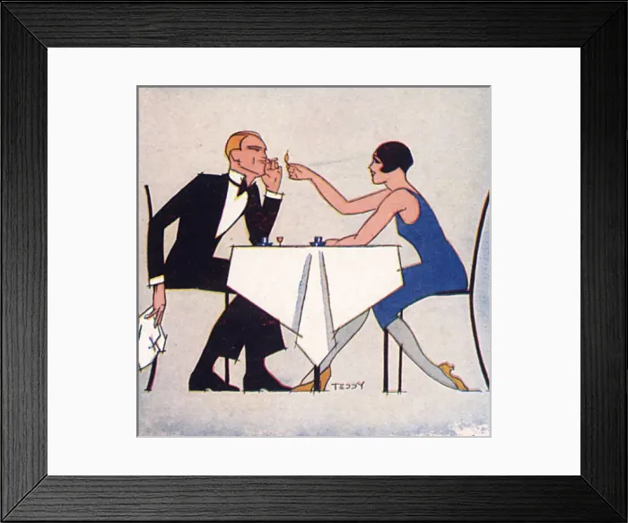 Framed Print : Nightclub interlude by Teddy Framed Print : Nightclub interlude by Teddy