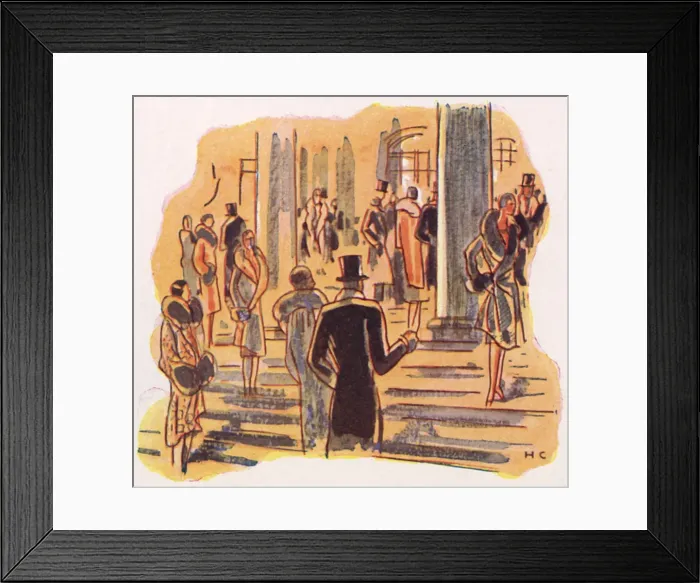 Framed Print : The Va et Vient at Rout and Revel by H. C Framed Print : The Va et Vient at Rout and Revel by H. C