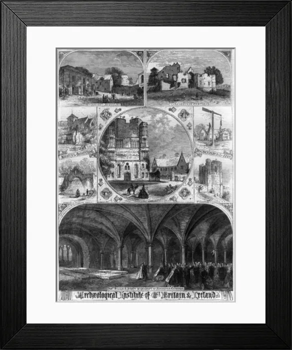 Framed Print : Archaelogical Institute Annual Meeting at Rochester, 1863 Framed Print : Archaelogical Institute Annual Meeting at Rochester, 1863