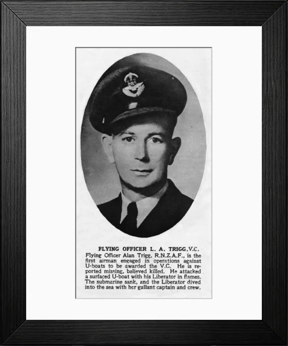 Framed Print : Flying Officer L. A Trigg, V. C winner Framed Print : Flying Officer L. A Trigg, V. C winner
